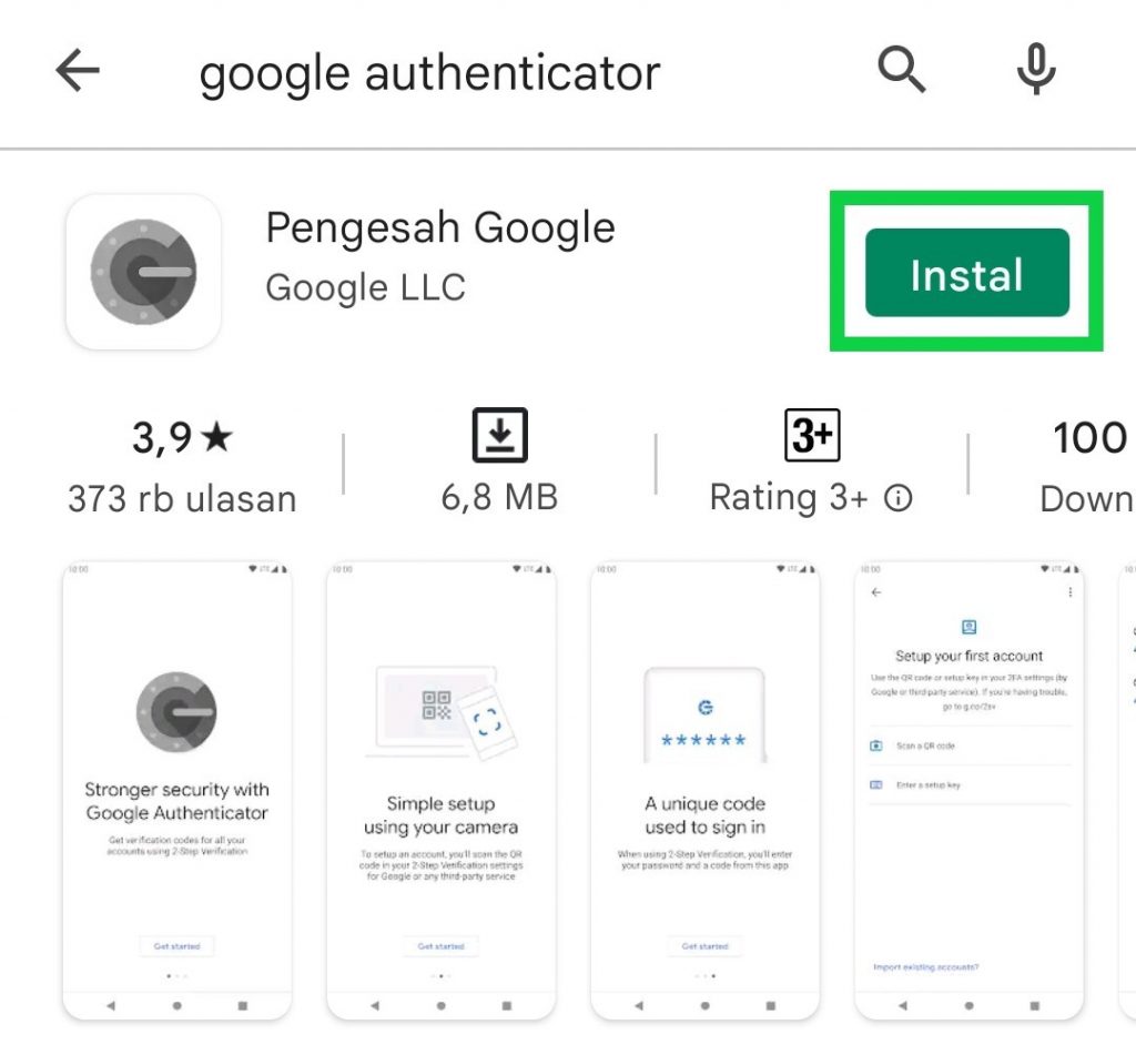Cara Mengaktifkan Verifikasi Dua Langkah Menggunakan Google Authenticator